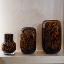 O10-03\04\05 فازة شفافة زجاج ملون