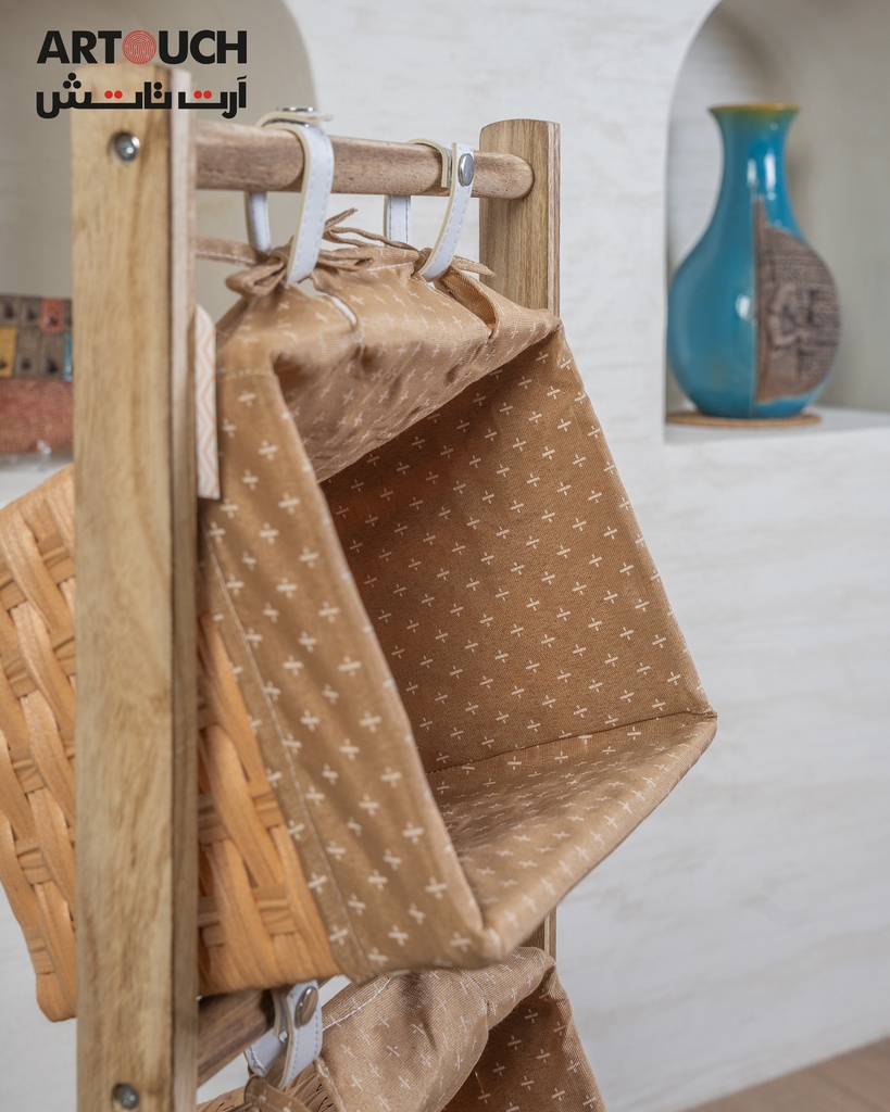 MZL1-05  ستاند ثلاثي سلات خوص مستطيلة