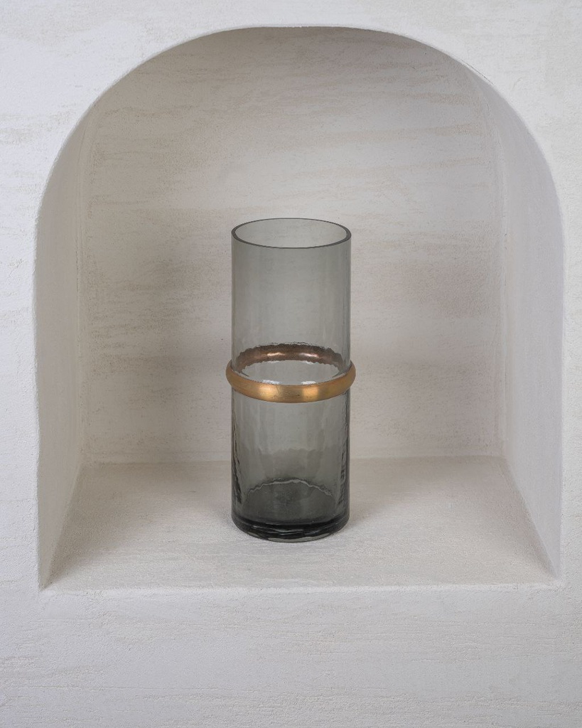 O10-36 فازة شفاف وسط ذهبي