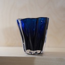 O10-33 فازة شفافة ملونة مموجة صغيرة