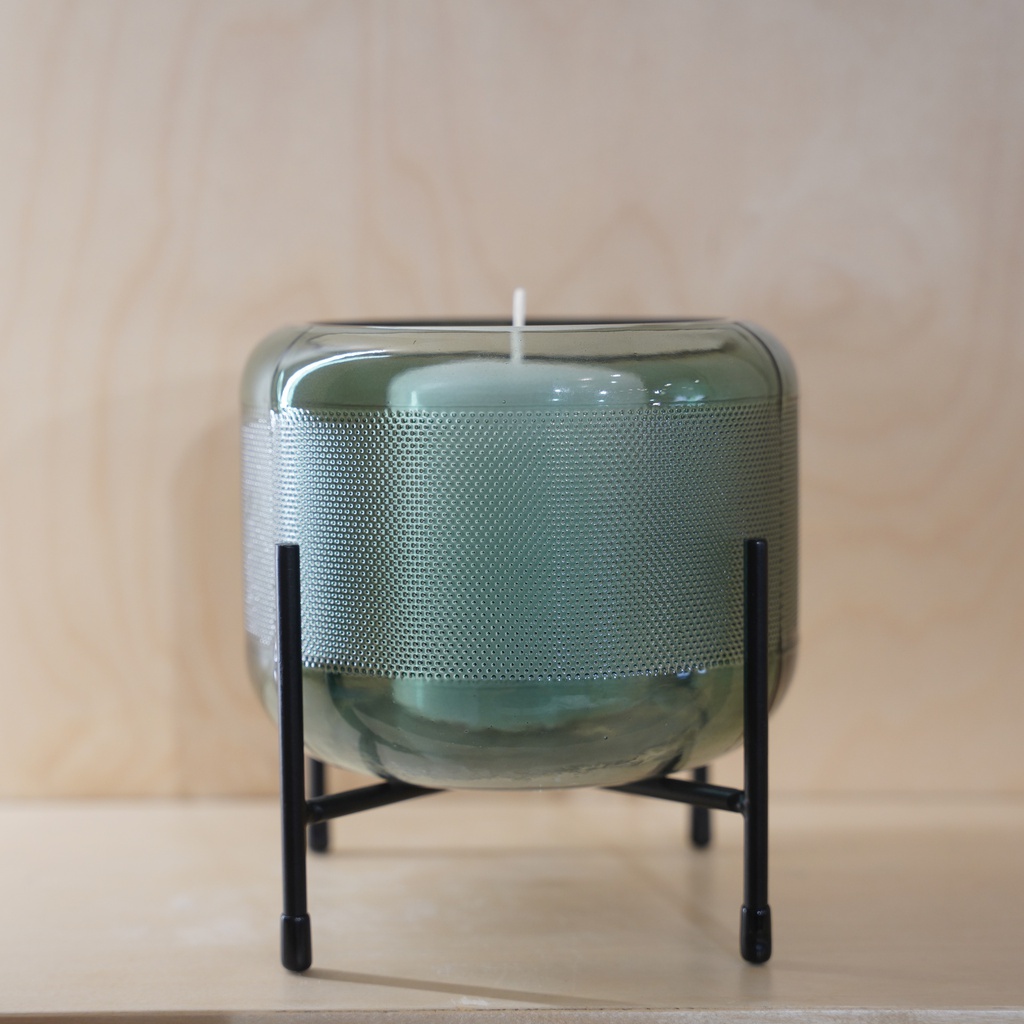 O10-37 شمعدان زجاجي مع قاعدة