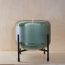 O10-37 شمعدان زجاجي مع قاعدة