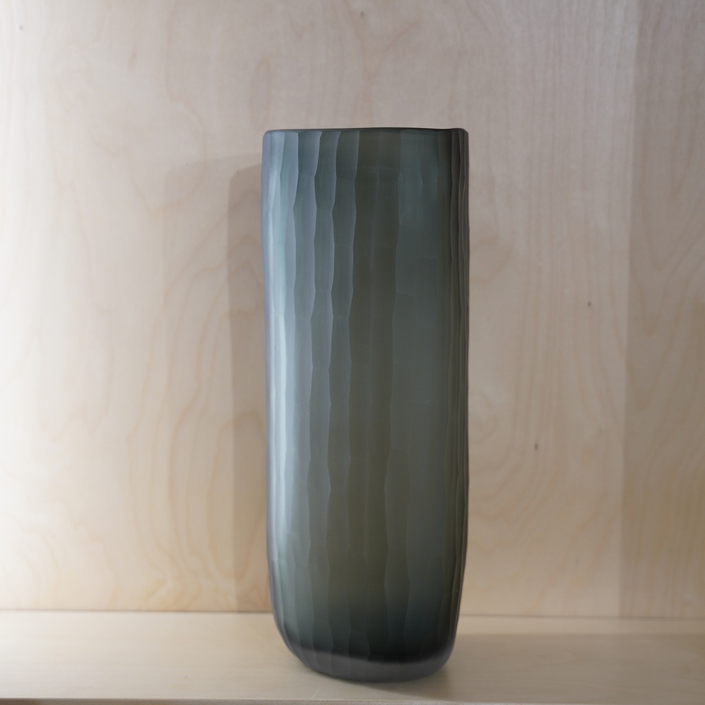 O10-43 فازة زجاج شفاف مضبب