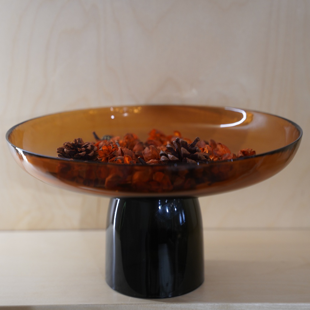 O10-50/51  صحن تقديم شفاف ملون