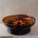 O10-50/51  صحن تقديم شفاف ملون