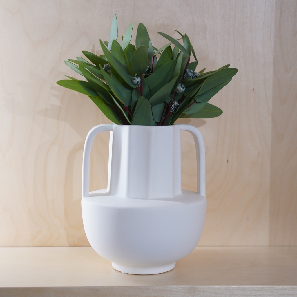 O10-53 فازة شكل اغريقي يدتين