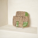 (خزف)لوح فخاري مزجج نذري