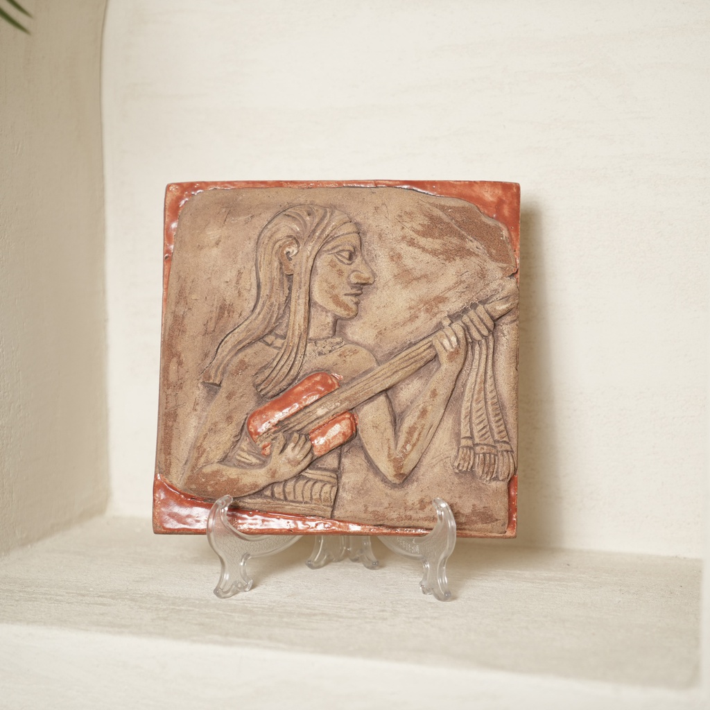 (خزف)لوح فخاري مزجج نذري