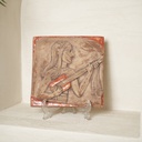 (خزف)لوح فخاري مزجج نذري