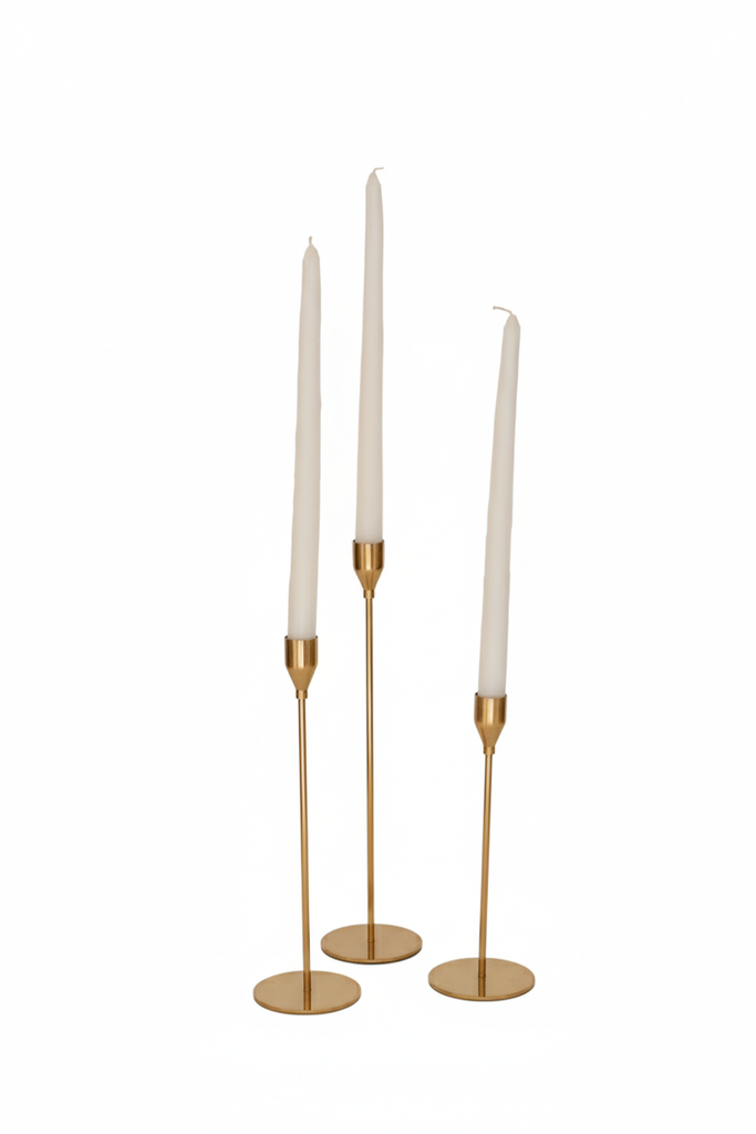 سيت شمعدان ذهبي ثلاثي