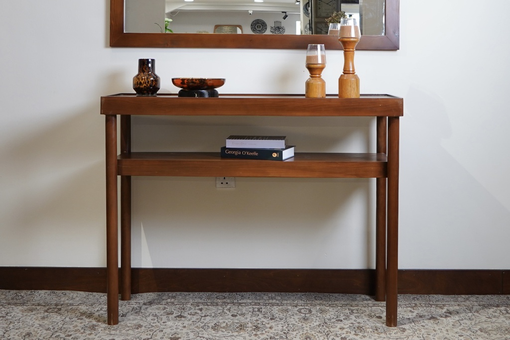 ميز مدخل رفين 120*40+90/ زان