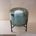 O10-37 شمعدان زجاجي مع قاعدة