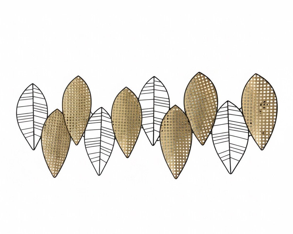 O12-01 لوحة معدنية اوراق شجر