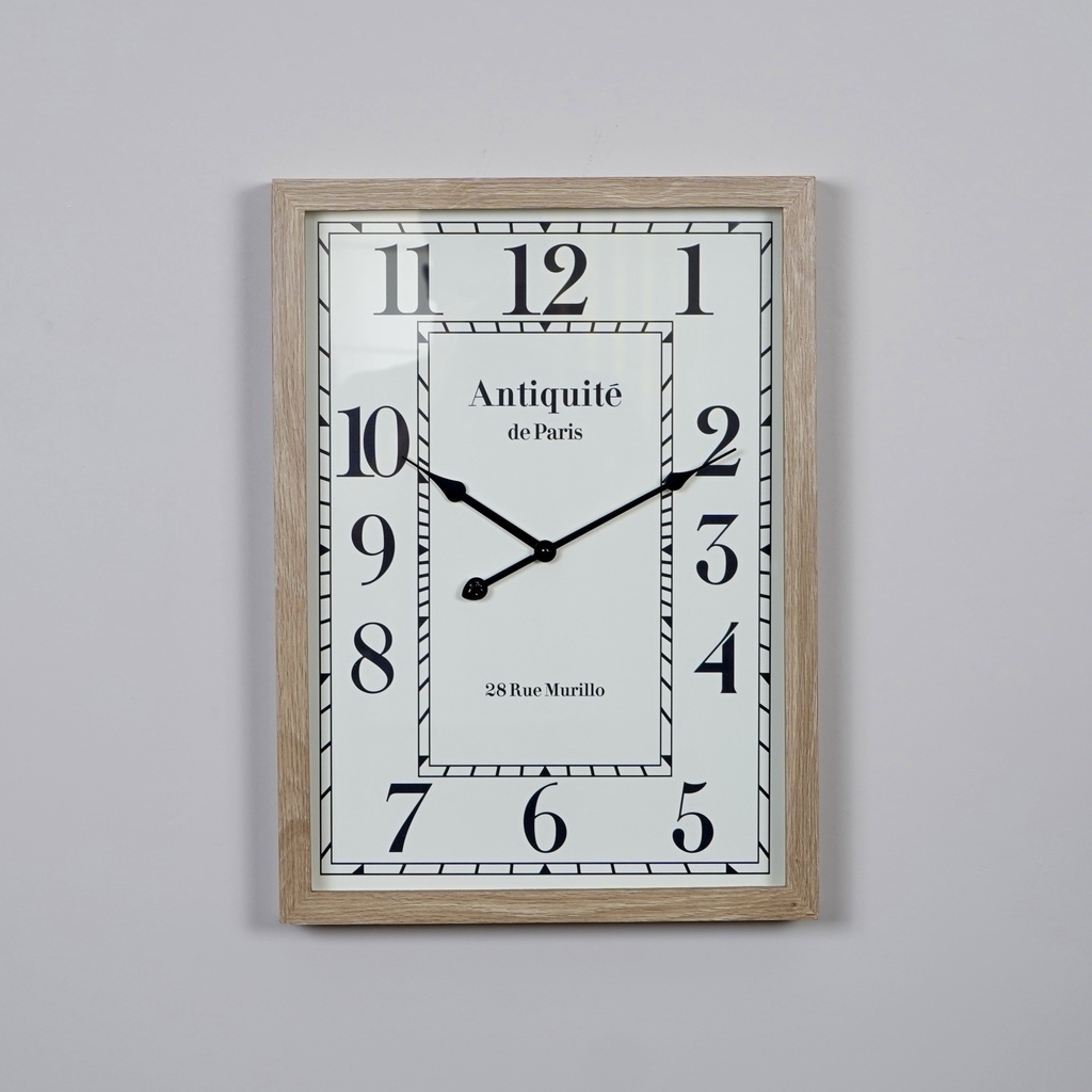 O5-16  ساعة جدارية مستطيلة 40*55 سم اطار خشبي