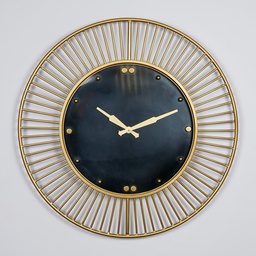 M-81-1 ساعة اسود اطار ذهبي خطوط