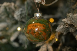 Bloom-15 كرات شفافة بنباتات مجففة