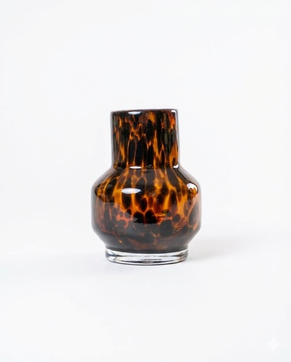 O10-03\04\05 فازة شفافة زجاج ملون