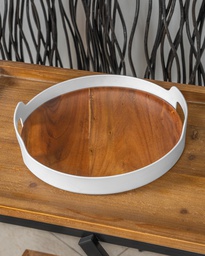 O8-12\13 صينية بسطح خشب