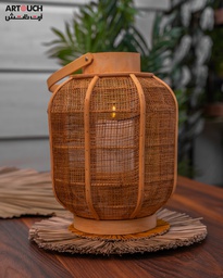 O9-03 فانوس خوص هيكل خشبي