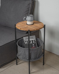 O13-18 طبلة مع سلة قماش