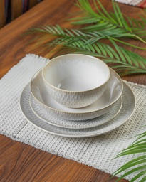 O3-05/6/7/8 صحن سيراميك أبيض