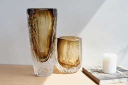 O6-01/02 فازة زجاج ملون طبقتين