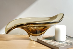 O6-11 اناء زجاج ملون منحني