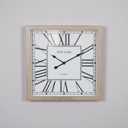 O5-15 ساعة جدارية مربعة 40 سم إطار خشبي