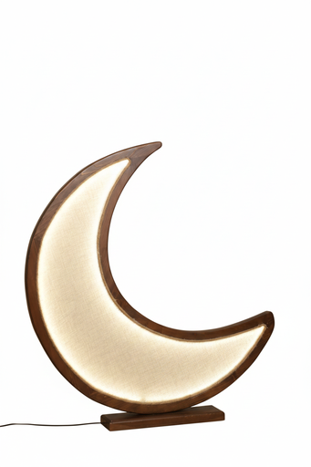 ستاند هلال قماش بانارة اطار خشبي 115سم