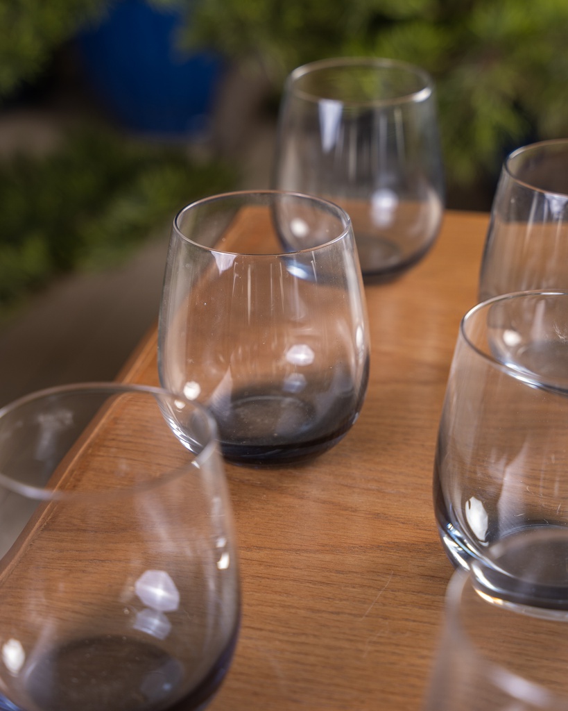 O10-71 قدح شفاف قاعدة مدورة