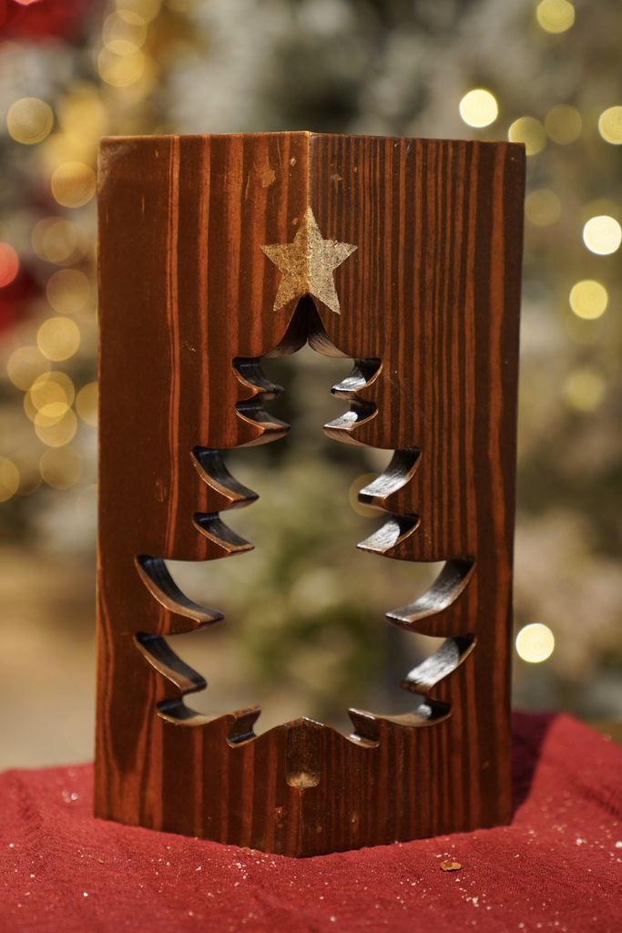 شجرة كرسمس خشب ستاند زاوية