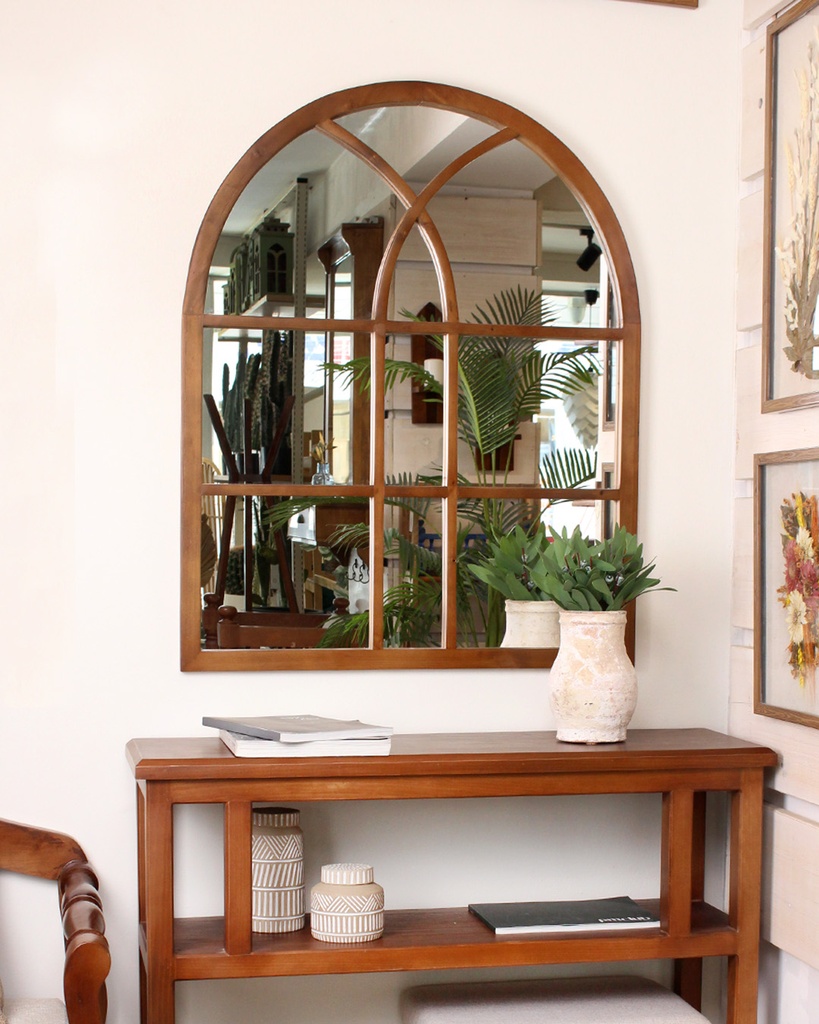 مراة قوس خشب 80*100