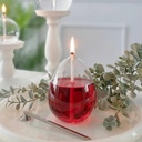 شمع زجاجي بيضوي