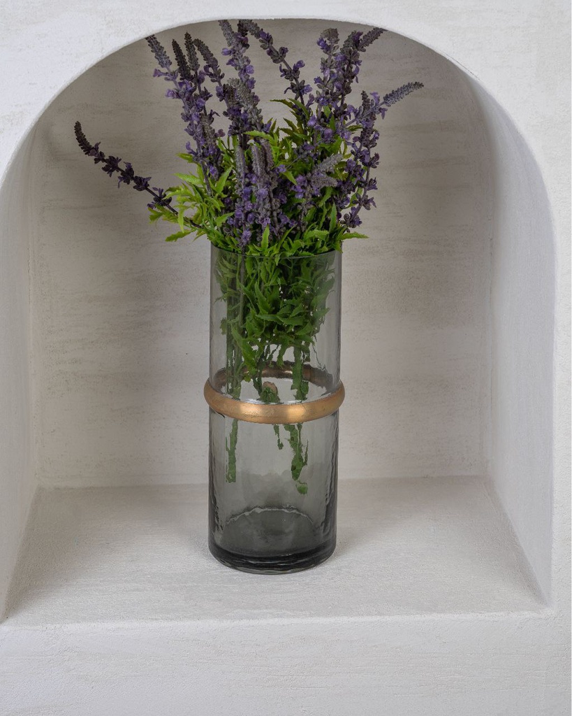 O10-36 فازة شفاف وسط ذهبي