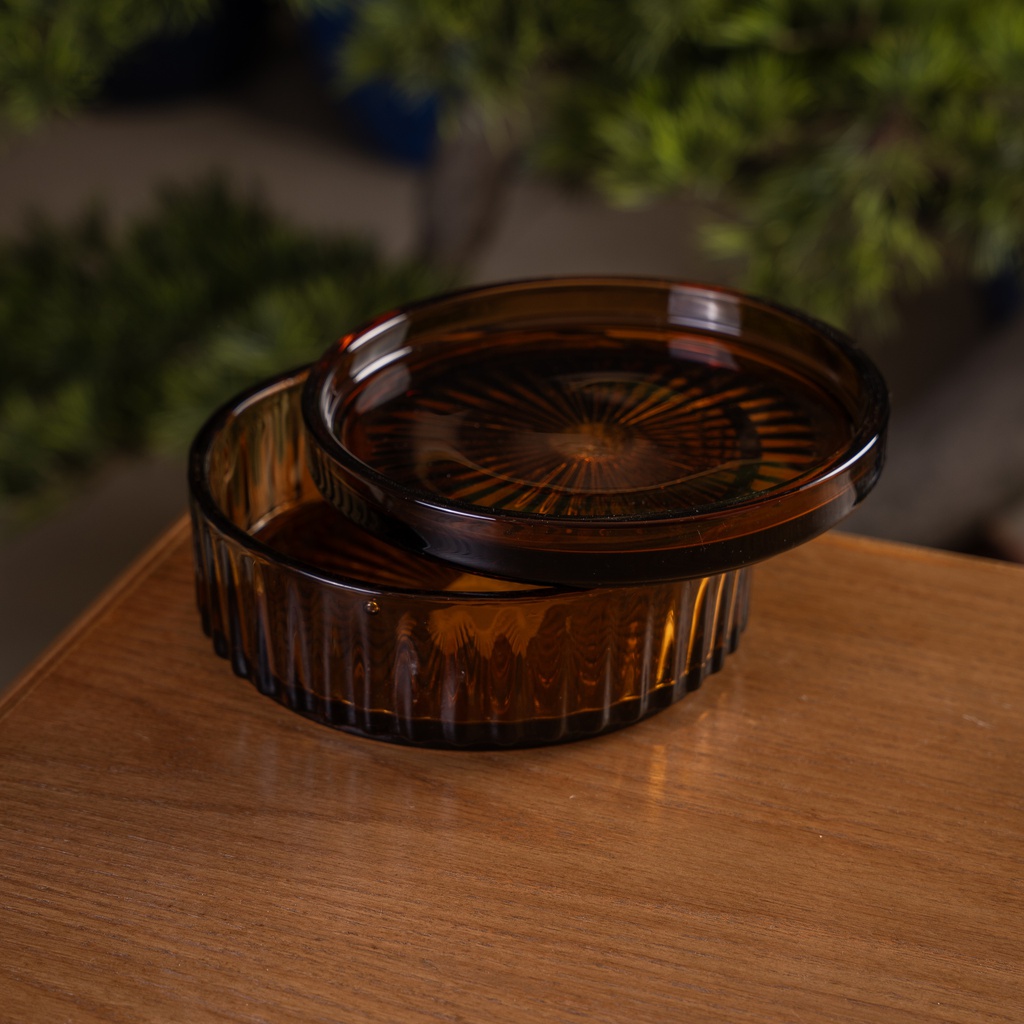 O10-54/55 شكردان زجاج شفاف ملون