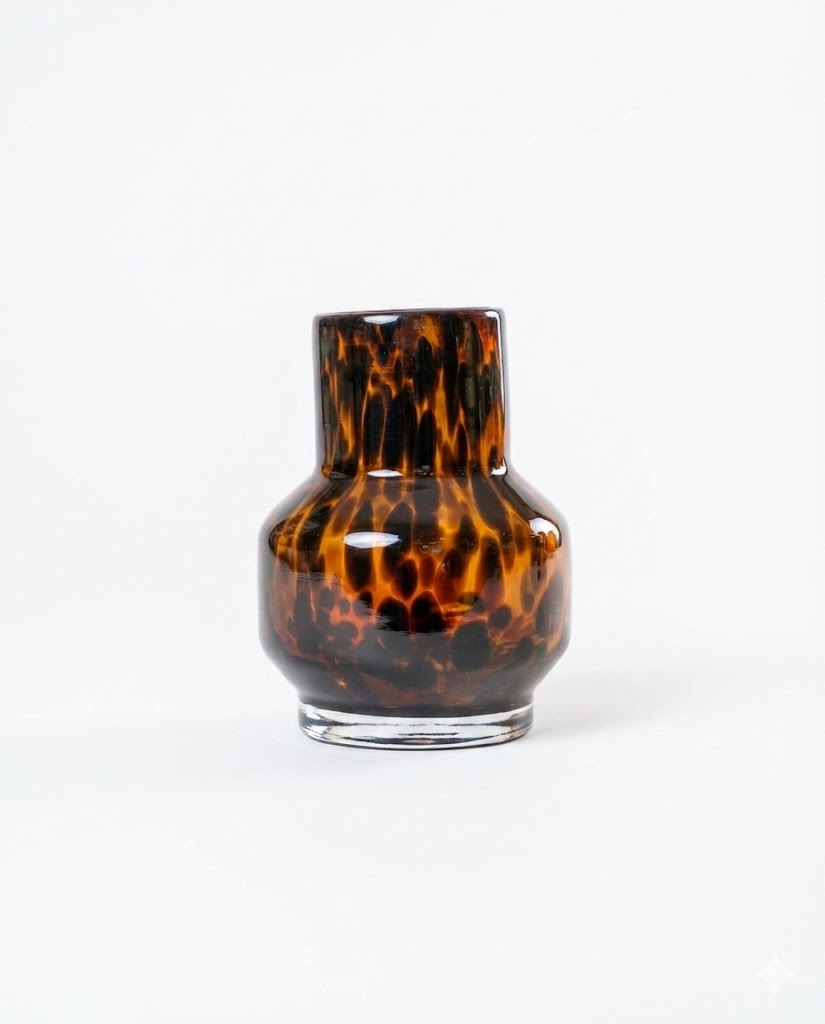 O10-03\04\05 فازة شفافة زجاج ملون