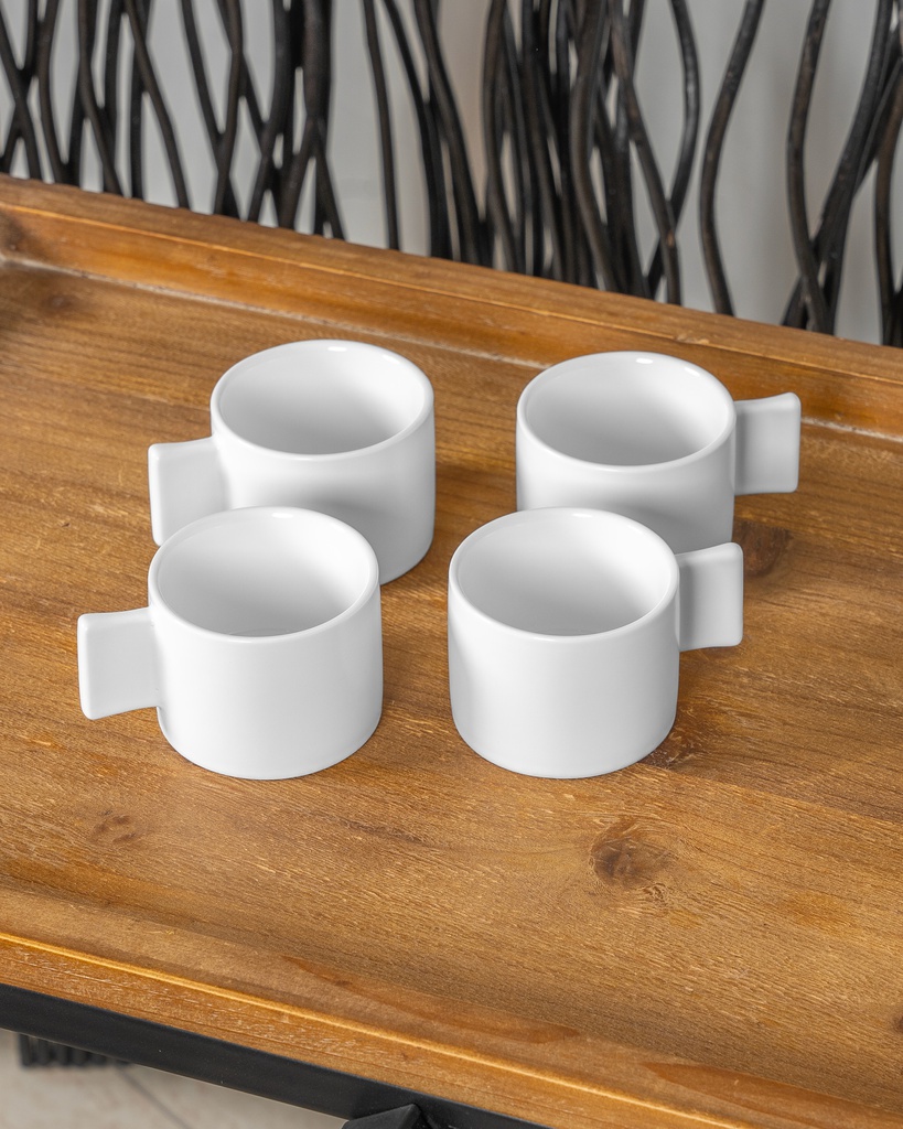 O8-08\09 سيت اكواب سيراميك 4 قطع