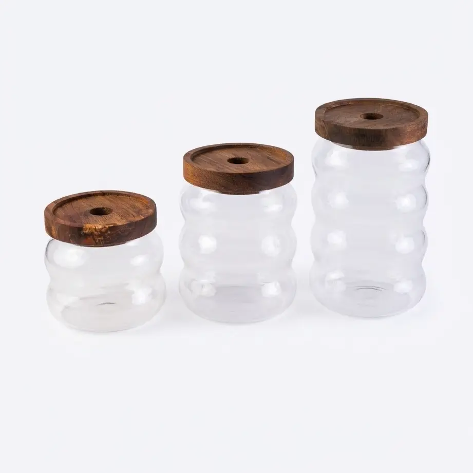 O8-21 سيت شكردان شكل طبقات + غطاء خشب