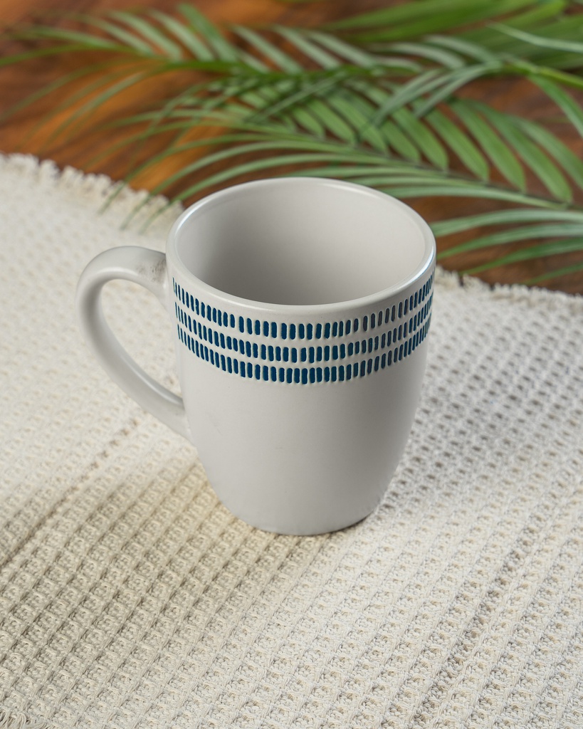 O3-25 كوب سيراميك خطوط زرقاء