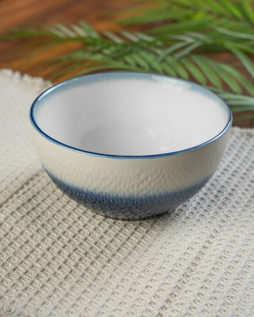 O3-41  كاسة سيراميك ابيض/ازرق