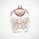 O6-06/07 فازة زجاج بفقاعات ملونة