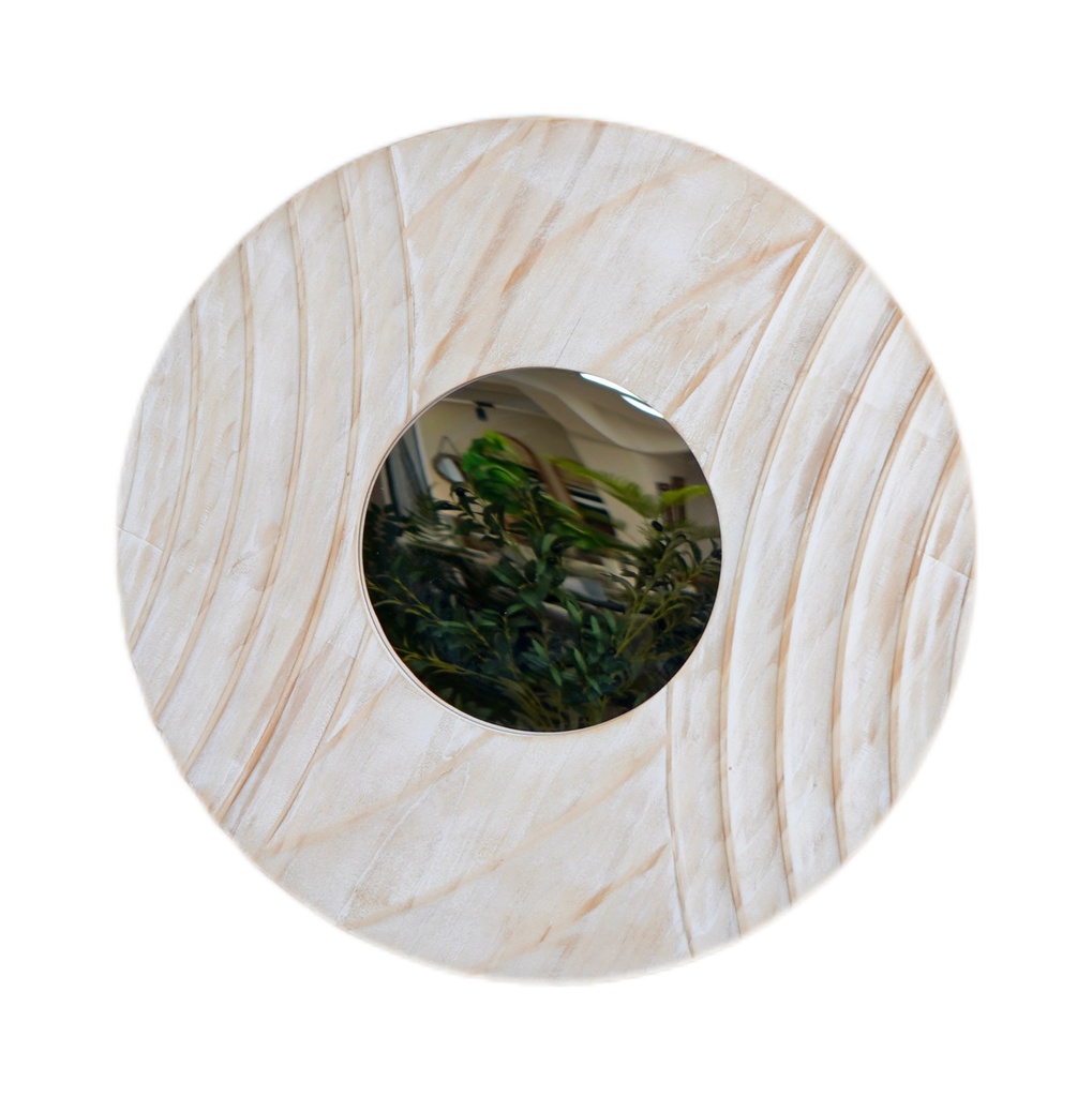 O5-29 مرآة دائرية خشبي قطر 70 سم