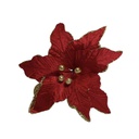 PCH-21 وردة قماش حمراء بذهبي