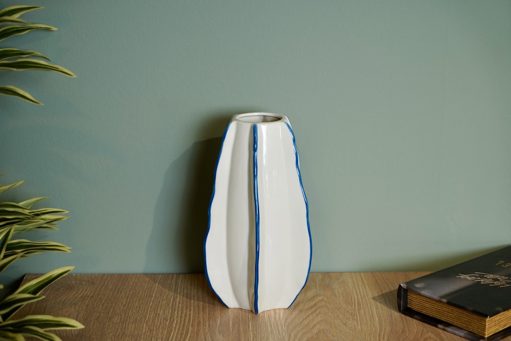 O4-13/14 فازة سداسي بخطوط زرقاء