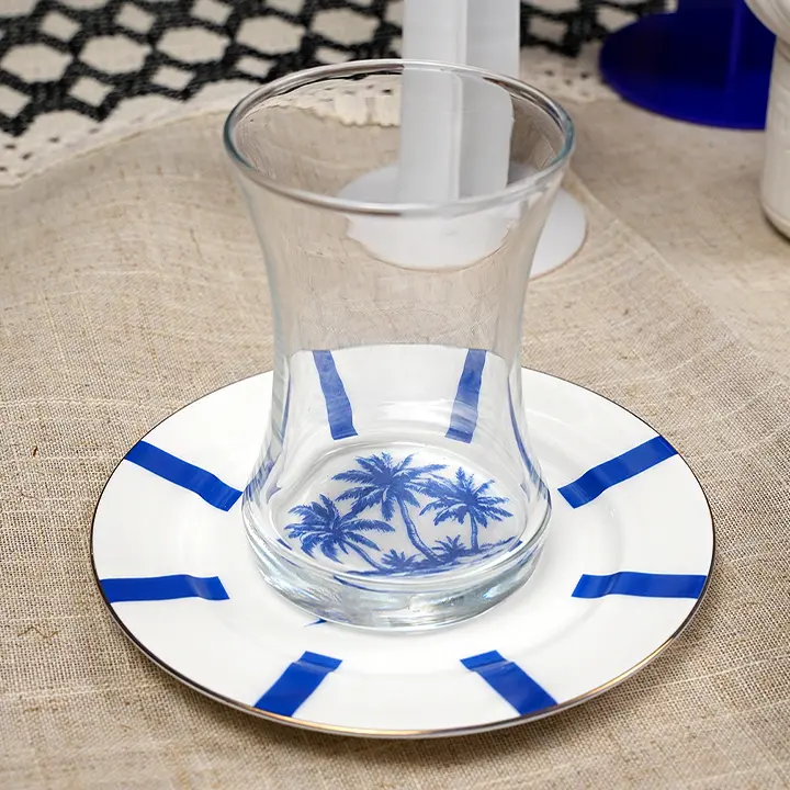 Seen2-02 سيت استكانات نخيل قطعتين 