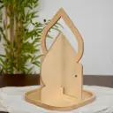 صينية تقديم خشبية شكل قبة