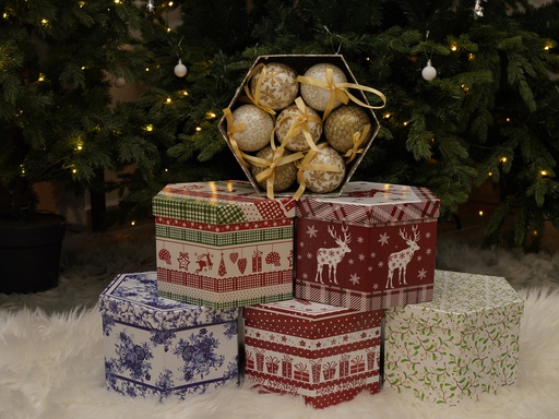 OCH-248 علبة كرات كرسمس