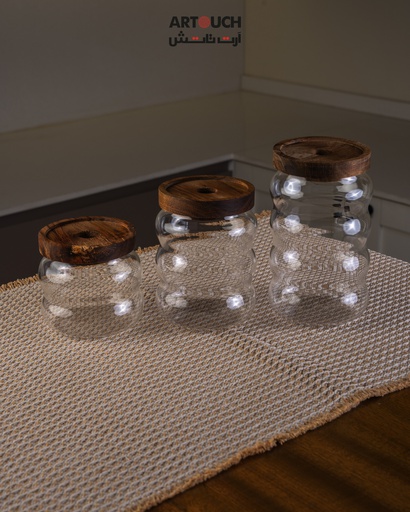 O8-21 سيت شكردان شكل طبقات + غطاء خشب