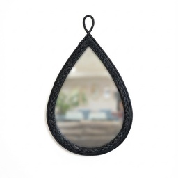 O9-10 مرآة شكل قطرة اطار اسود