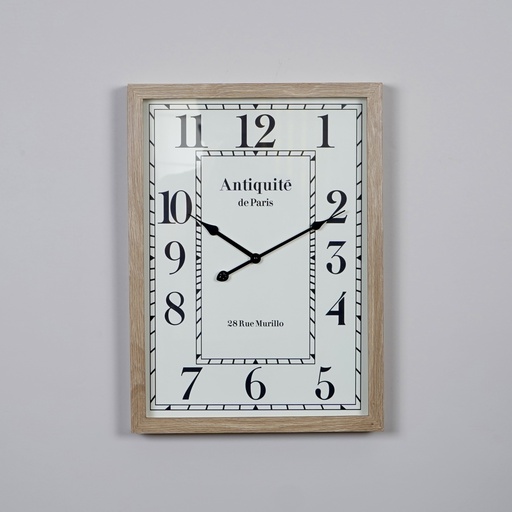 O5-16  ساعة جدارية مستطيلة 40*55 سم اطار خشبي